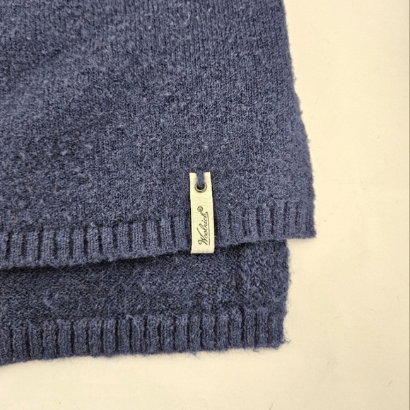 Woolrich Crewneck Hunting Dog Sweater in Blue and White Wool Blend Size Small - Picture 6 of 9